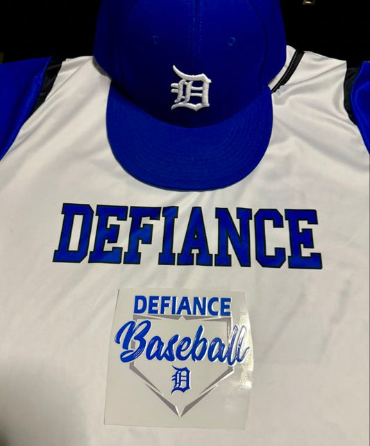 Defiance Baseball UV DTF Window Decal