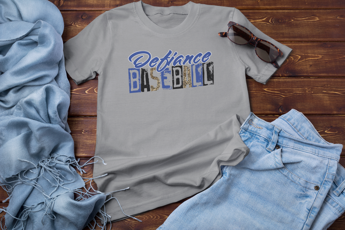 Defiance Bulldogs Baseball Cheetah Block