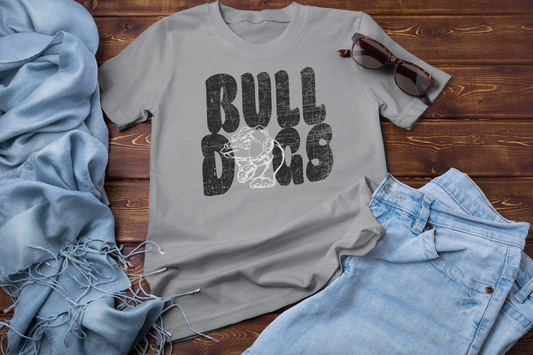 Defiance Bulldogs Mascot Distressed